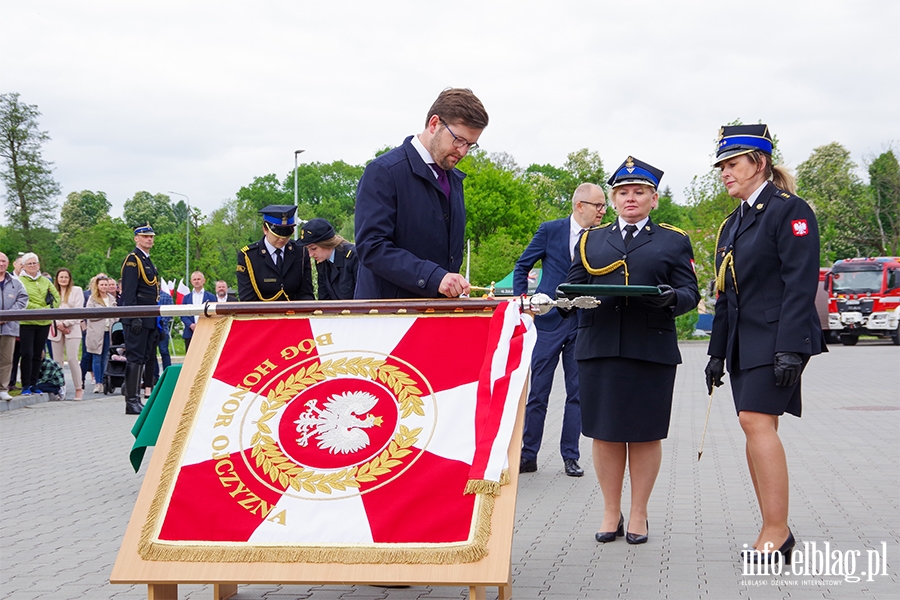 Przekazanie sztandaru i uroczyste otwarcie nowej Komendy Stray Poarnej w Elblgu, fot. 78