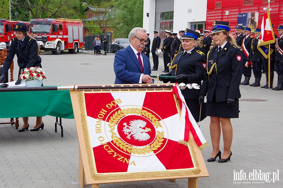 Przekazanie sztandaru i uroczyste otwarcie nowej Komendy Stray Poarnej w Elblgu, fot. 81