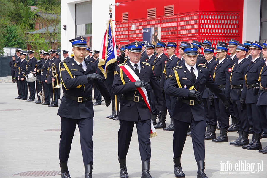 Przekazanie sztandaru i uroczyste otwarcie nowej Komendy Stray Poarnej w Elblgu, fot. 100