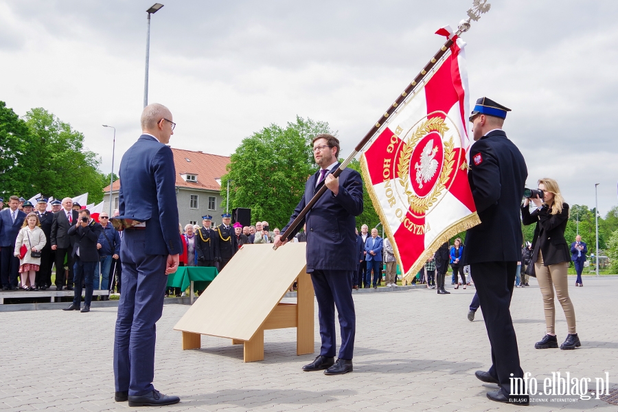 Przekazanie sztandaru i uroczyste otwarcie nowej Komendy Stray Poarnej w Elblgu, fot. 102