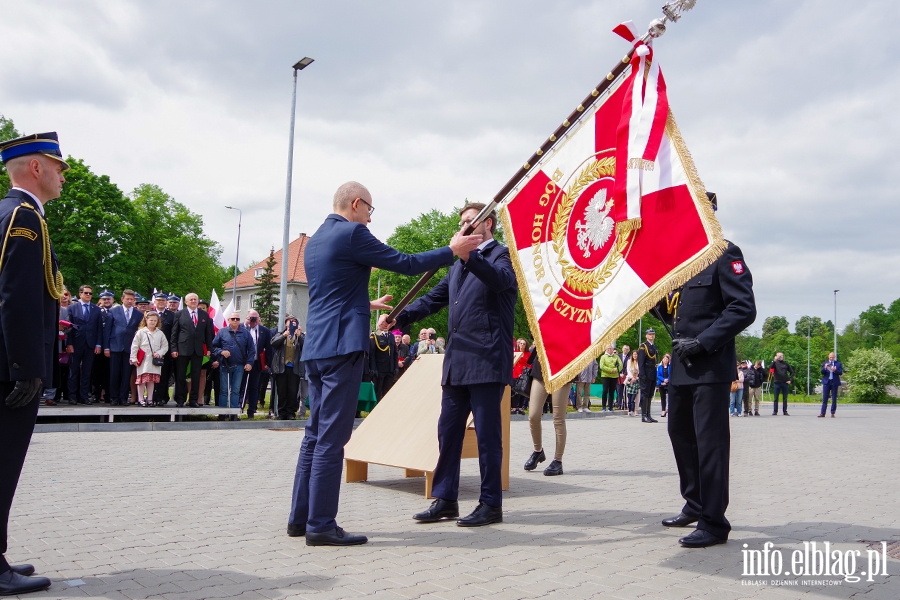 Przekazanie sztandaru i uroczyste otwarcie nowej Komendy Stray Poarnej w Elblgu, fot. 103