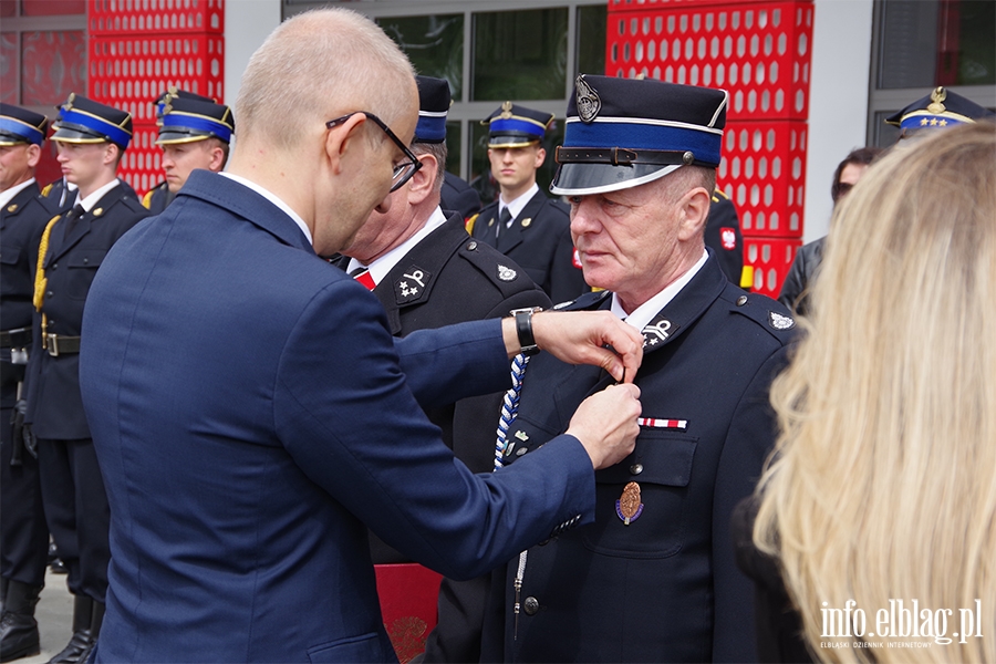 Przekazanie sztandaru i uroczyste otwarcie nowej Komendy Stray Poarnej w Elblgu, fot. 122