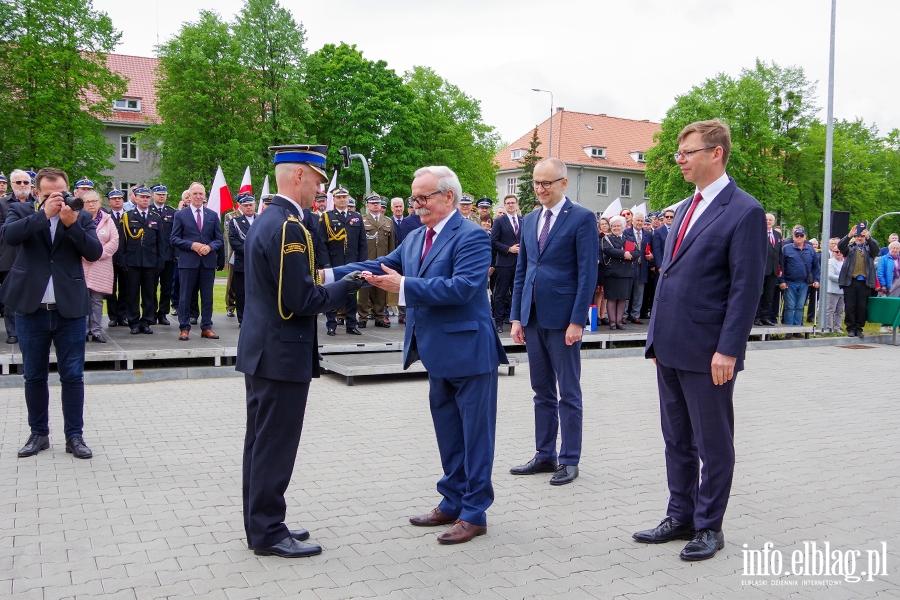 Przekazanie sztandaru i uroczyste otwarcie nowej Komendy Stray Poarnej w Elblgu, fot. 131