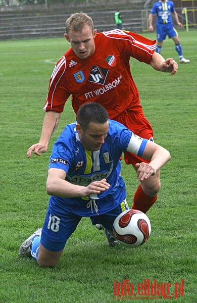 Mecz 26 kolejki II ligi: Olimpia Elblg - Przebj Wolbrom 1-0, fot. 3