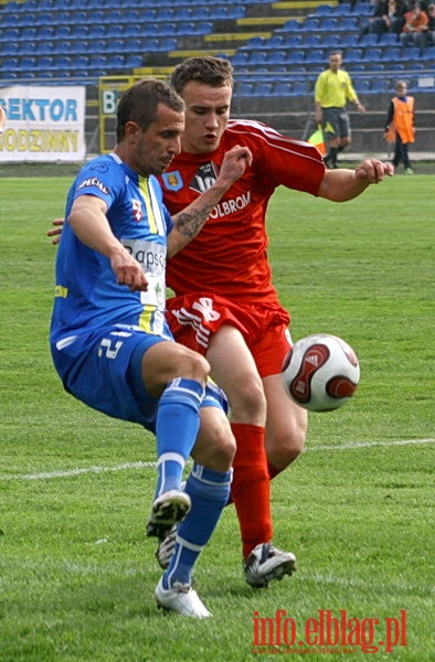 Mecz 26 kolejki II ligi: Olimpia Elblg - Przebj Wolbrom 1-0, fot. 5