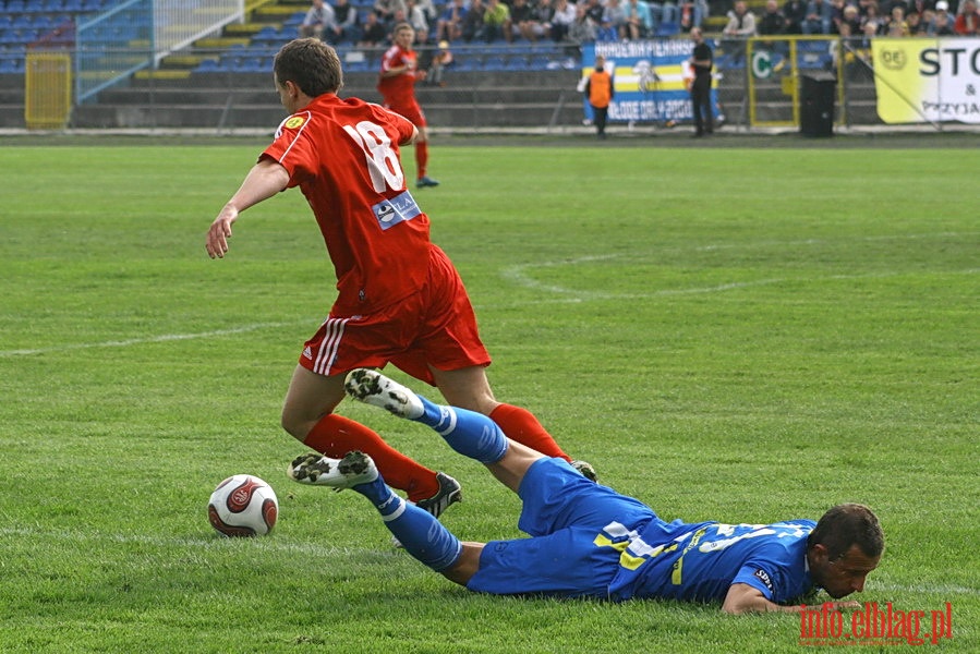 Mecz 26 kolejki II ligi: Olimpia Elblg - Przebj Wolbrom 1-0, fot. 6