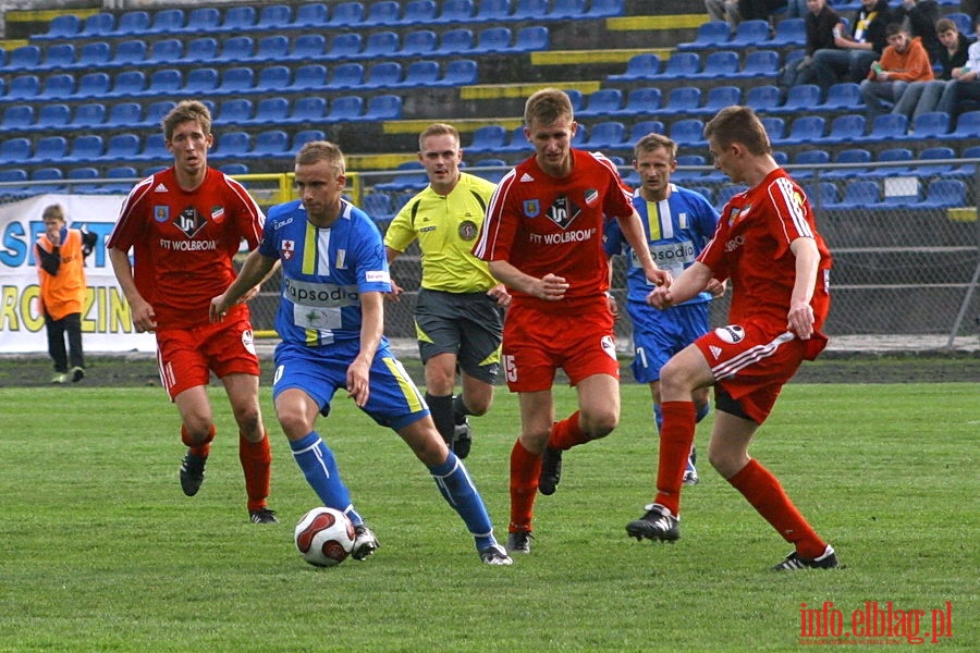 Mecz 26 kolejki II ligi: Olimpia Elblg - Przebj Wolbrom 1-0, fot. 10