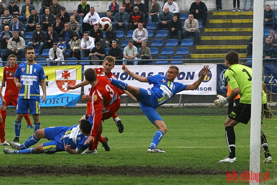 Mecz 26 kolejki II ligi: Olimpia Elblg - Przebj Wolbrom 1-0, fot. 11