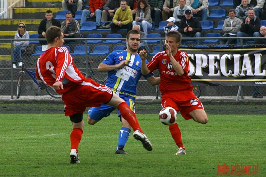 Mecz 26 kolejki II ligi: Olimpia Elblg - Przebj Wolbrom 1-0, fot. 12