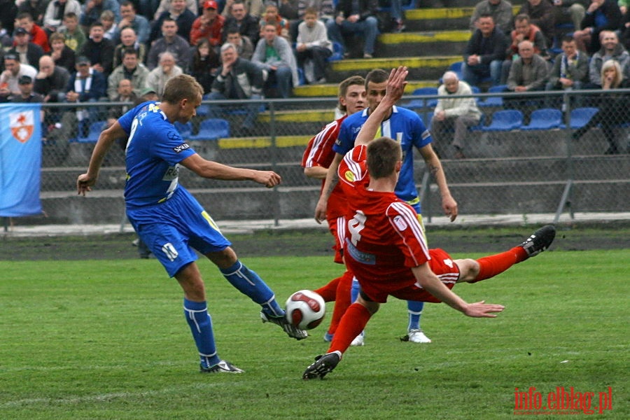 Mecz 26 kolejki II ligi: Olimpia Elblg - Przebj Wolbrom 1-0, fot. 15