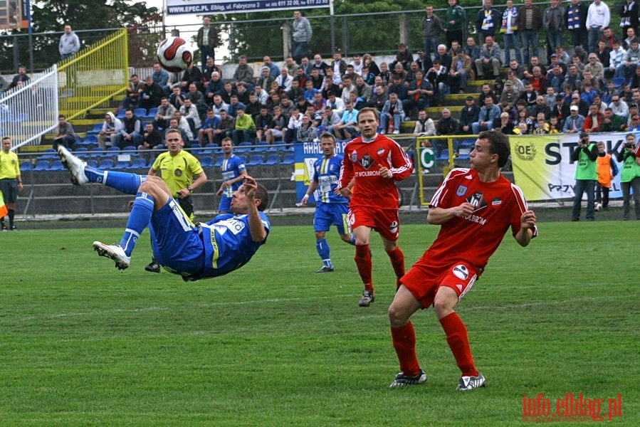 Mecz 26 kolejki II ligi: Olimpia Elblg - Przebj Wolbrom 1-0, fot. 16