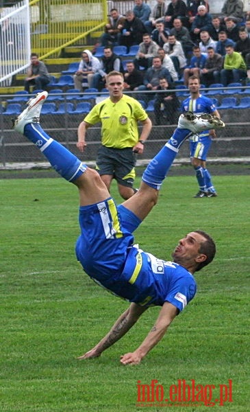 Mecz 26 kolejki II ligi: Olimpia Elblg - Przebj Wolbrom 1-0, fot. 17