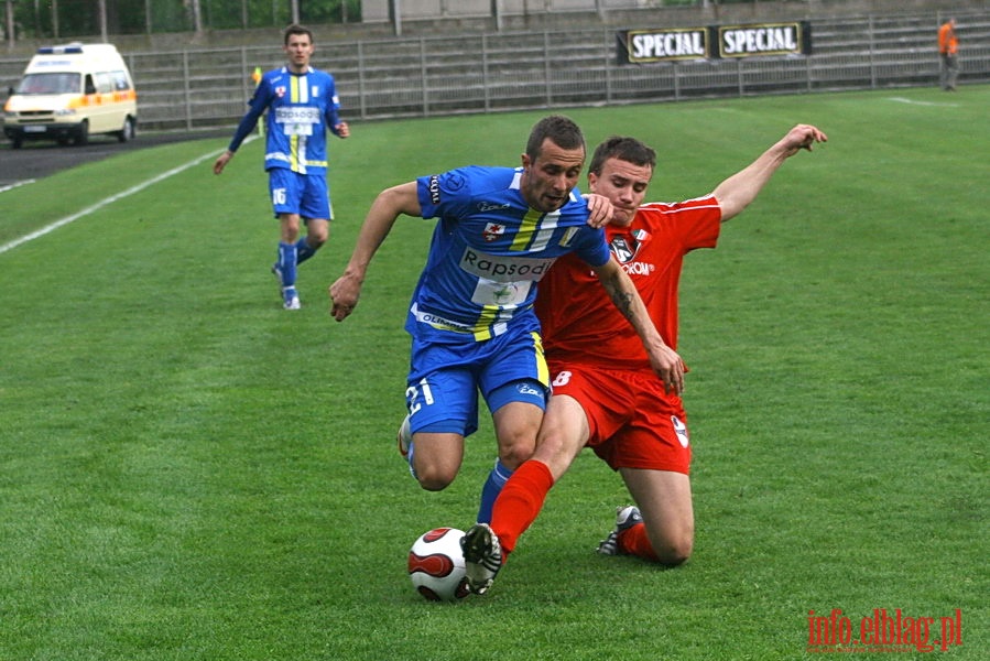 Mecz 26 kolejki II ligi: Olimpia Elblg - Przebj Wolbrom 1-0, fot. 18