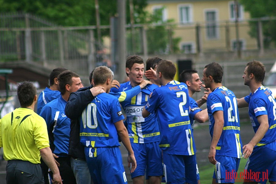 Mecz 26 kolejki II ligi: Olimpia Elblg - Przebj Wolbrom 1-0, fot. 19