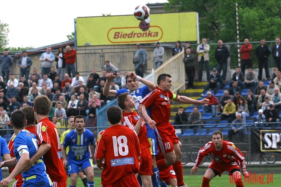 Mecz 26 kolejki II ligi: Olimpia Elblg - Przebj Wolbrom 1-0, fot. 20