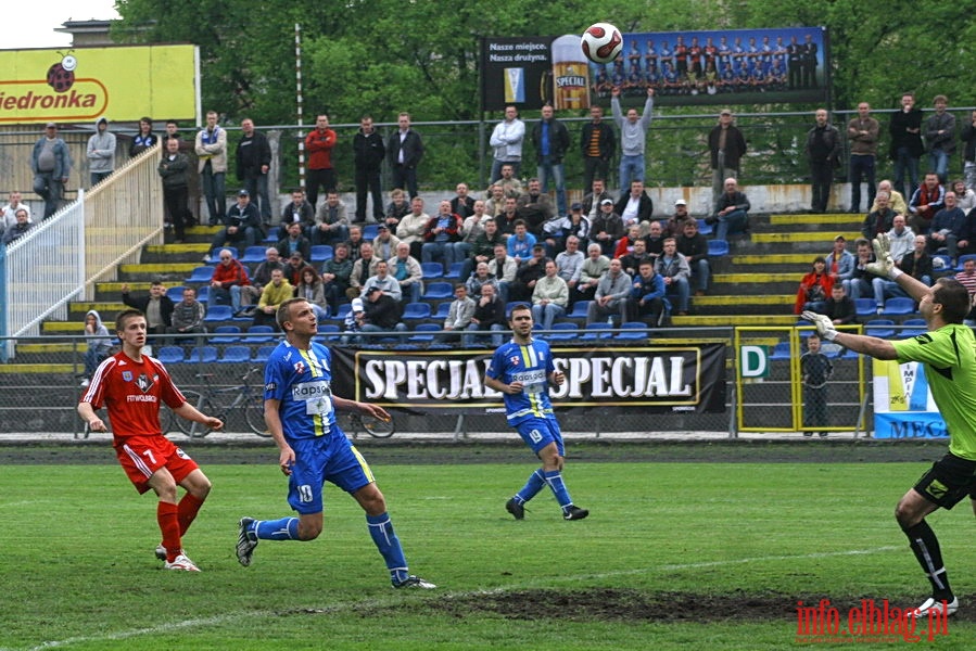 Mecz 26 kolejki II ligi: Olimpia Elblg - Przebj Wolbrom 1-0, fot. 21