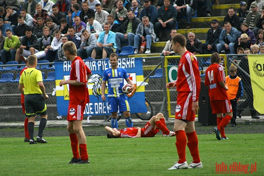 Mecz 26 kolejki II ligi: Olimpia Elblg - Przebj Wolbrom 1-0, fot. 23