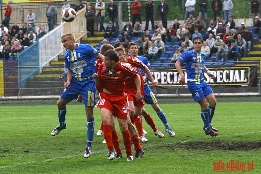 Mecz 26 kolejki II ligi: Olimpia Elblg - Przebj Wolbrom 1-0, fot. 25