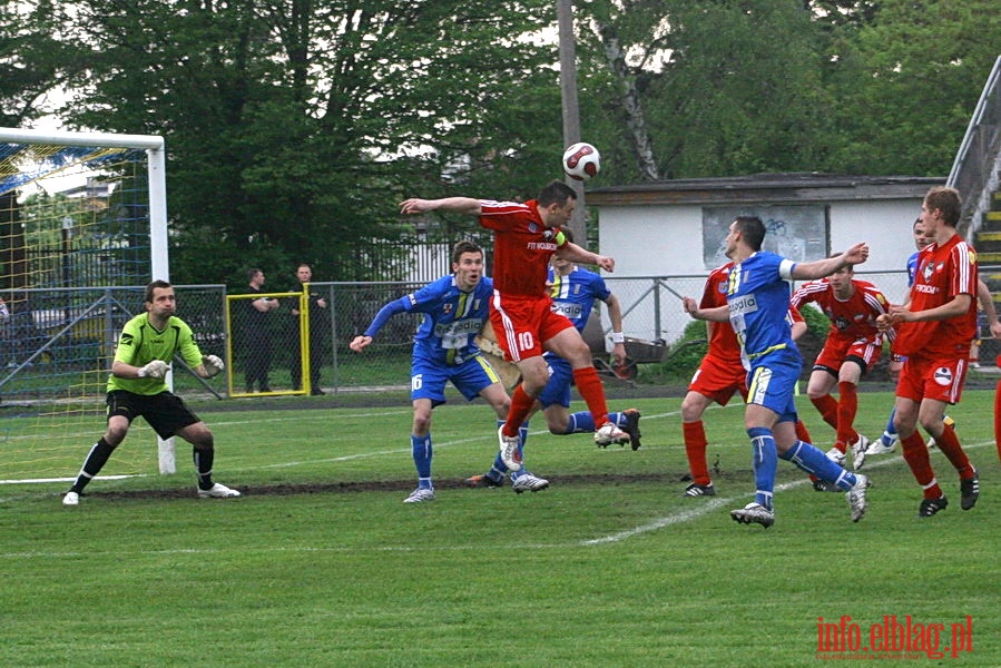 Mecz 26 kolejki II ligi: Olimpia Elblg - Przebj Wolbrom 1-0, fot. 29