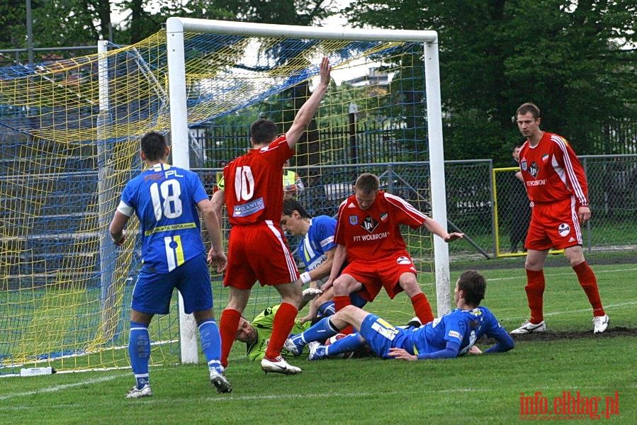 Mecz 26 kolejki II ligi: Olimpia Elblg - Przebj Wolbrom 1-0, fot. 32