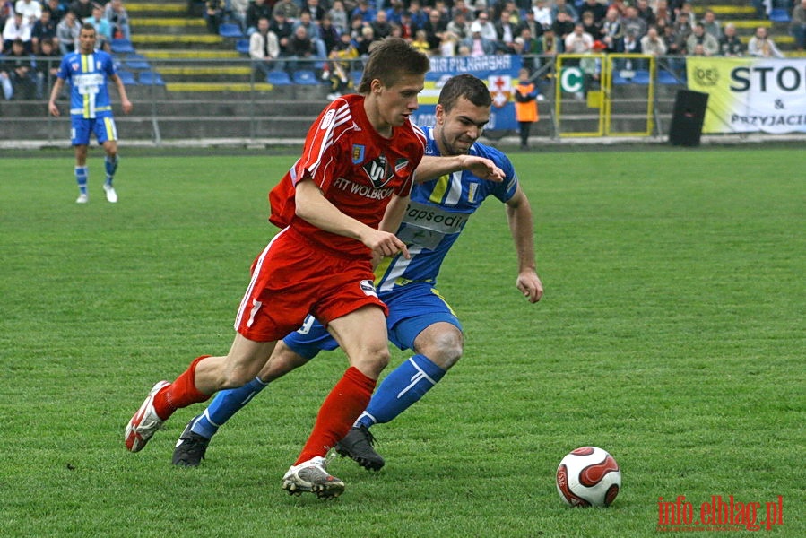 Mecz 26 kolejki II ligi: Olimpia Elblg - Przebj Wolbrom 1-0, fot. 34