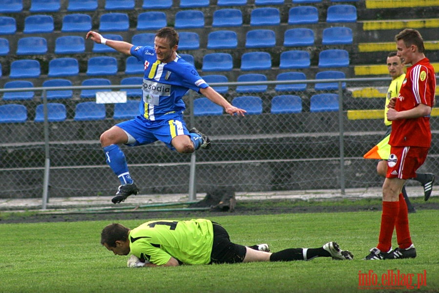 Mecz 26 kolejki II ligi: Olimpia Elblg - Przebj Wolbrom 1-0, fot. 40