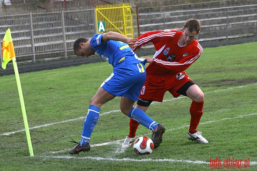 Mecz 26 kolejki II ligi: Olimpia Elblg - Przebj Wolbrom 1-0, fot. 41