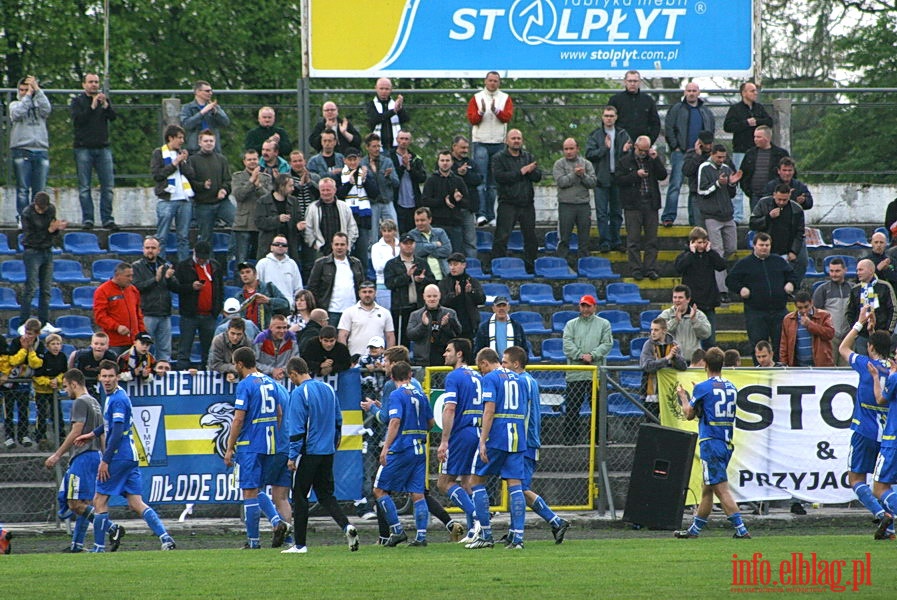 Mecz 26 kolejki II ligi: Olimpia Elblg - Przebj Wolbrom 1-0, fot. 42