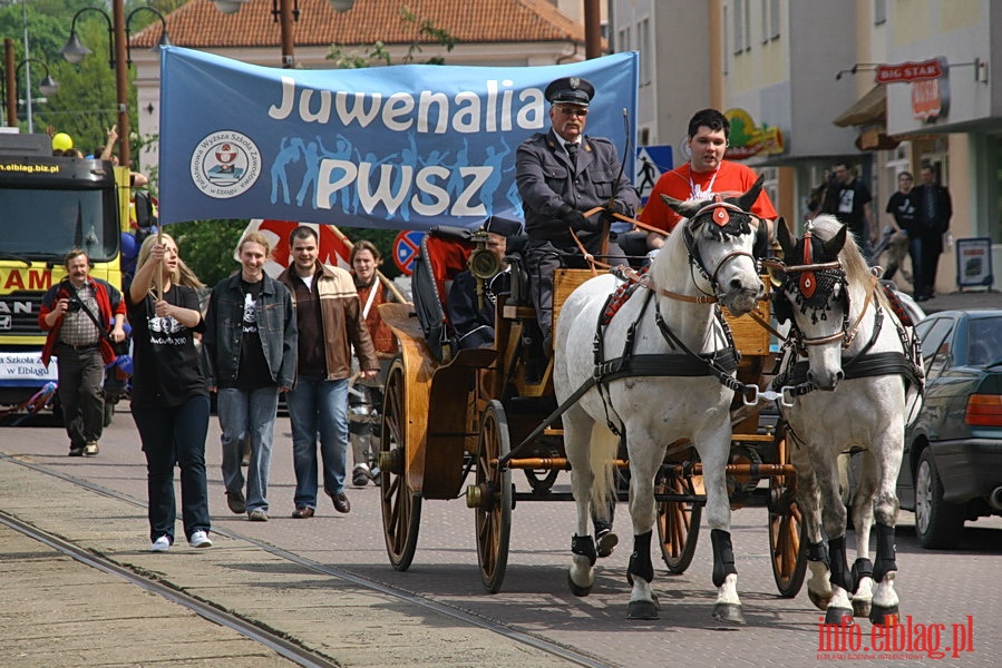 Juwenalia 2010 - Przemarsz studentw PWSZ ulicami miasta, fot. 1