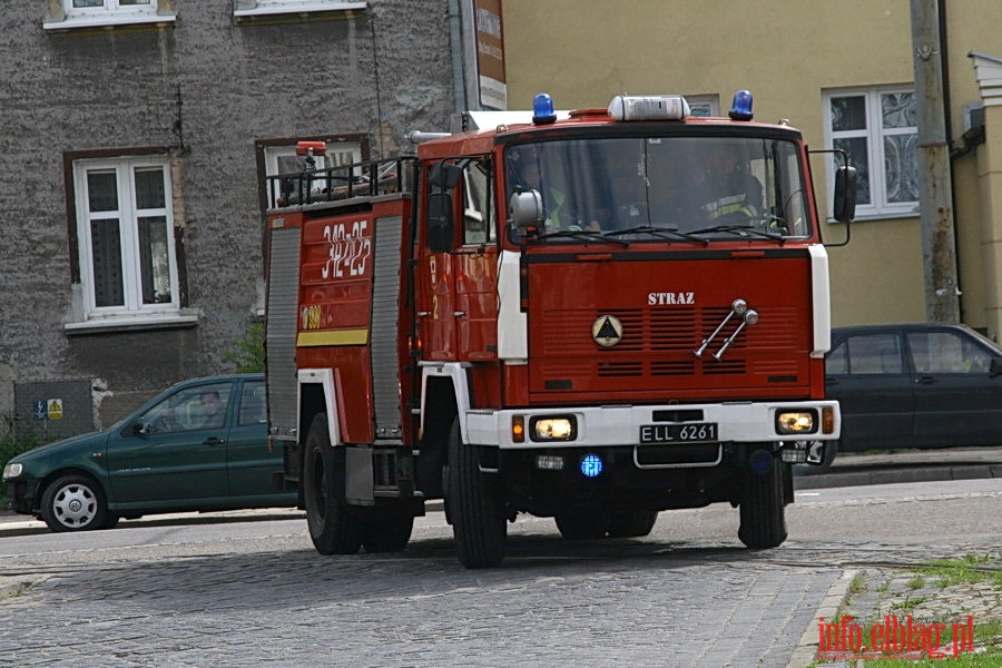 wiczenia poarnicze w zajezdni Tramwajw Elblskich, fot. 14