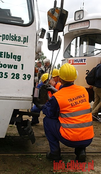 wiczenia poarnicze w zajezdni Tramwajw Elblskich, fot. 31