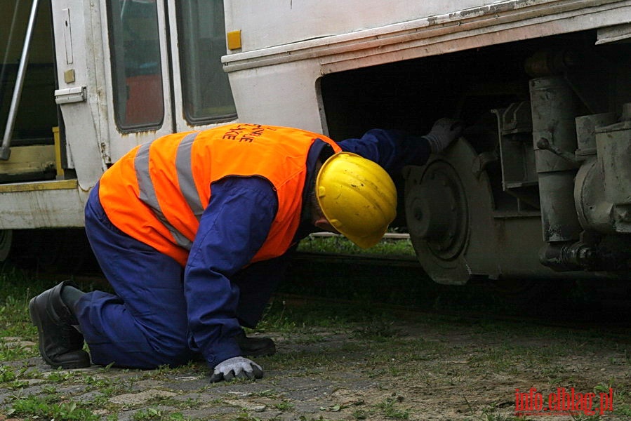 wiczenia poarnicze w zajezdni Tramwajw Elblskich, fot. 34