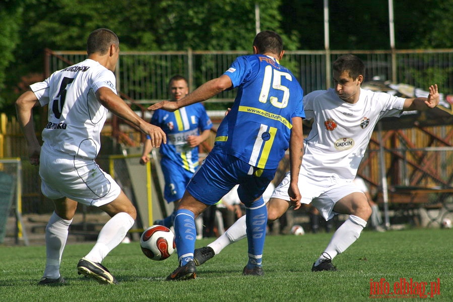 Mecz 34 kolejki II ligi: Olimpia Elblg - Okocimski Brzesko 3:1, fot. 8