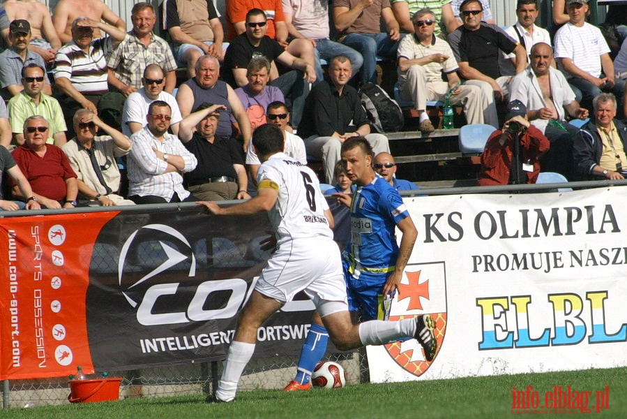 Mecz 34 kolejki II ligi: Olimpia Elblg - Okocimski Brzesko 3:1, fot. 15