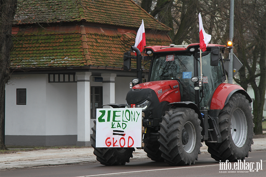 "Chopski bunt"sparaliowa miasto. Rolnicy protestuj na ulicachElblga, fot. 82