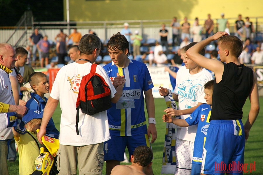 Mecz 34 kolejki II ligi: Olimpia Elblg - Okocimski Brzesko 3:1, fot. 44