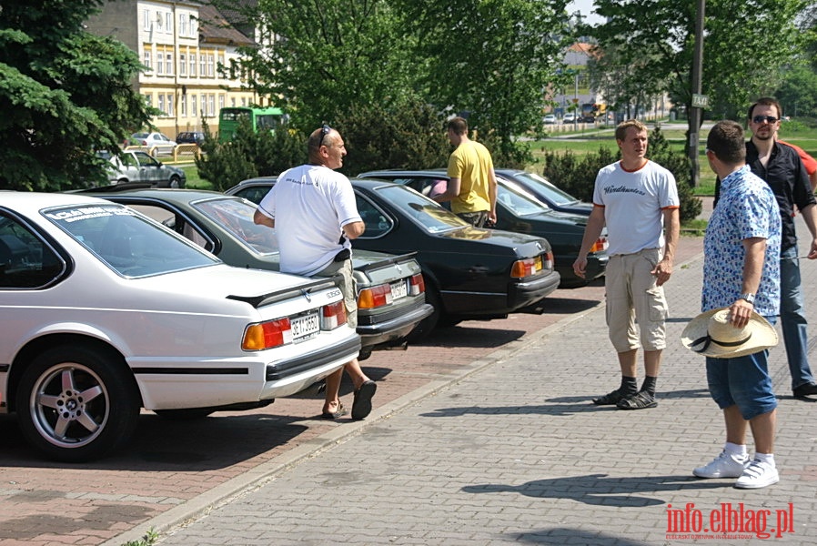 Zlot mionikw BMW serii 6 E24 sport coupe w Elblgu i okolicach, fot. 2