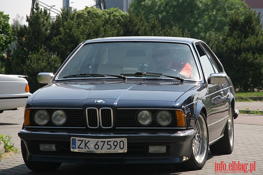 Zlot mionikw BMW serii 6 E24 sport coupe w Elblgu i okolicach, fot. 9