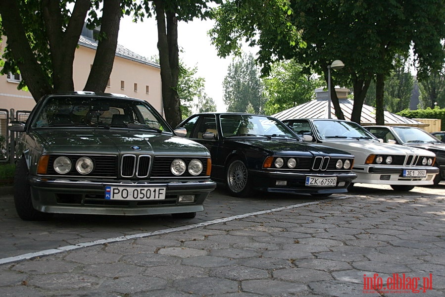 Zlot mionikw BMW serii 6 E24 sport coupe w Elblgu i okolicach, fot. 17