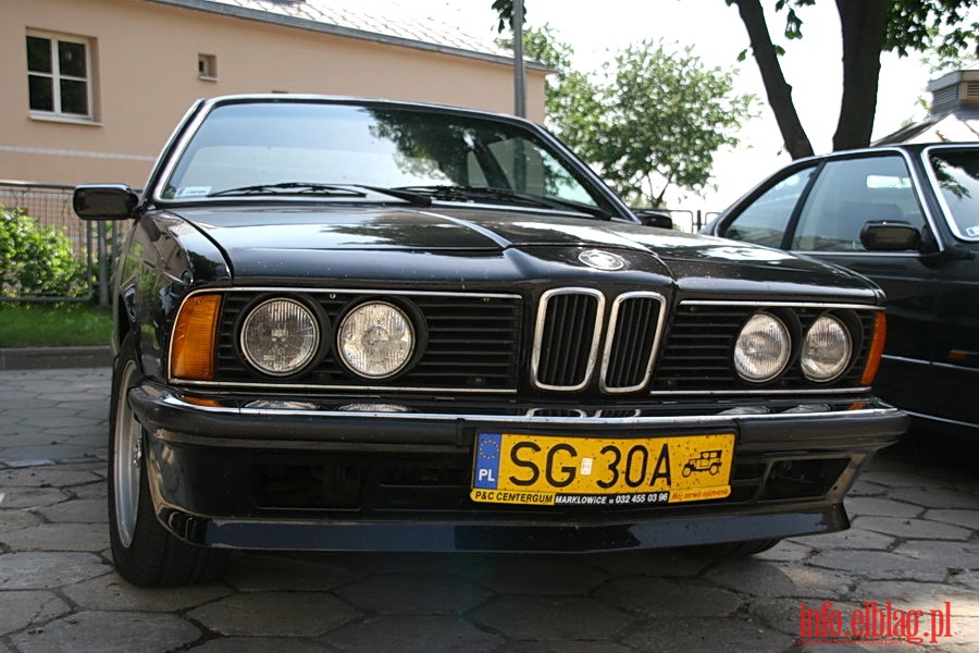 Zlot mionikw BMW serii 6 E24 sport coupe w Elblgu i okolicach, fot. 23