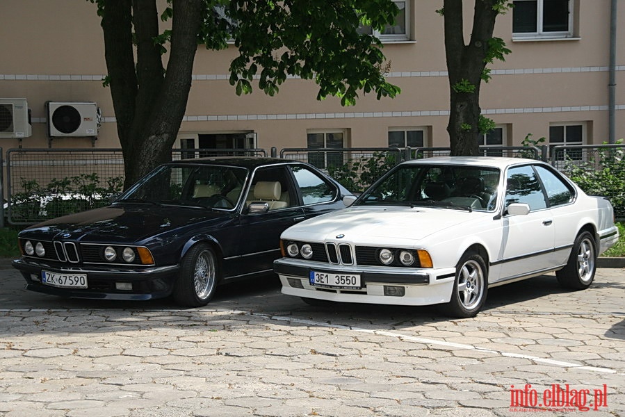 Zlot mionikw BMW serii 6 E24 sport coupe w Elblgu i okolicach, fot. 28