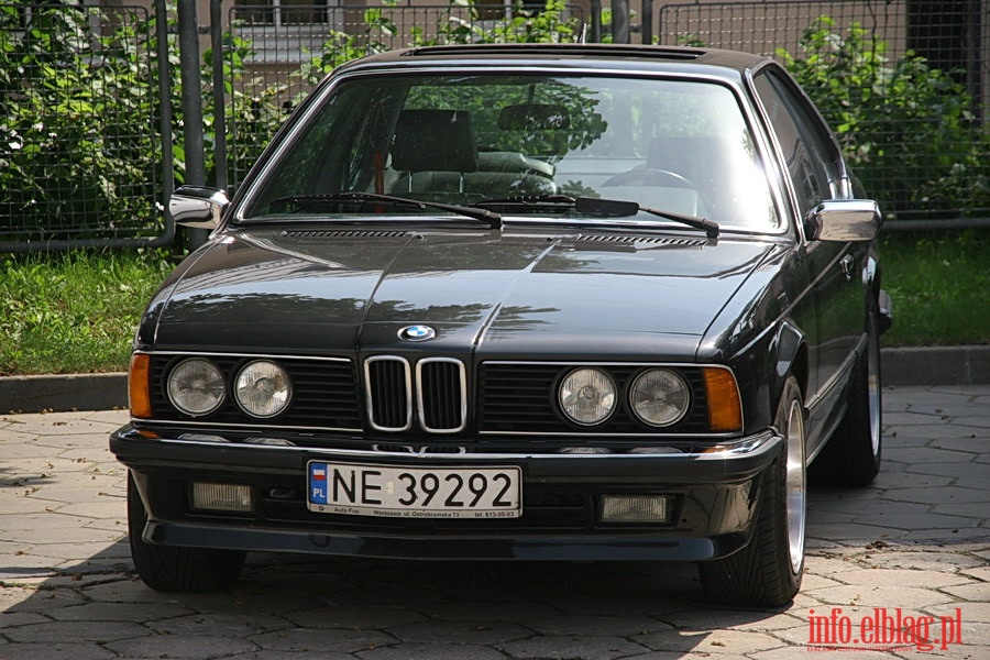 Zlot mionikw BMW serii 6 E24 sport coupe w Elblgu i okolicach, fot. 29