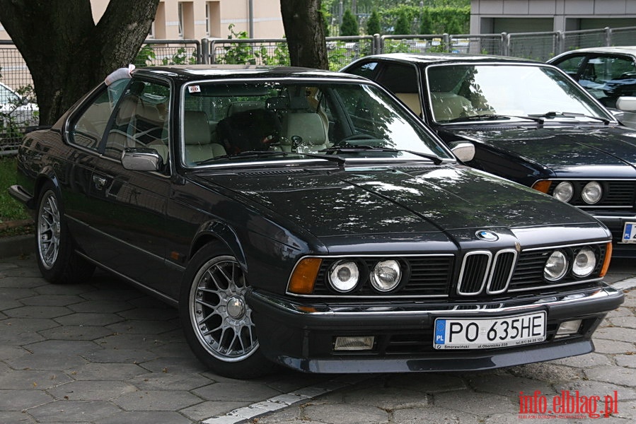 Zlot mionikw BMW serii 6 E24 sport coupe w Elblgu i okolicach, fot. 36