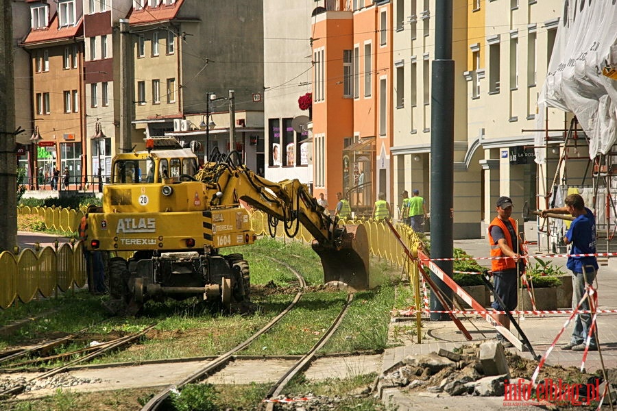 Zamknicie trakcji tramwajowej w zwizku z przebudow ul. Grota Roweckiego, fot. 8