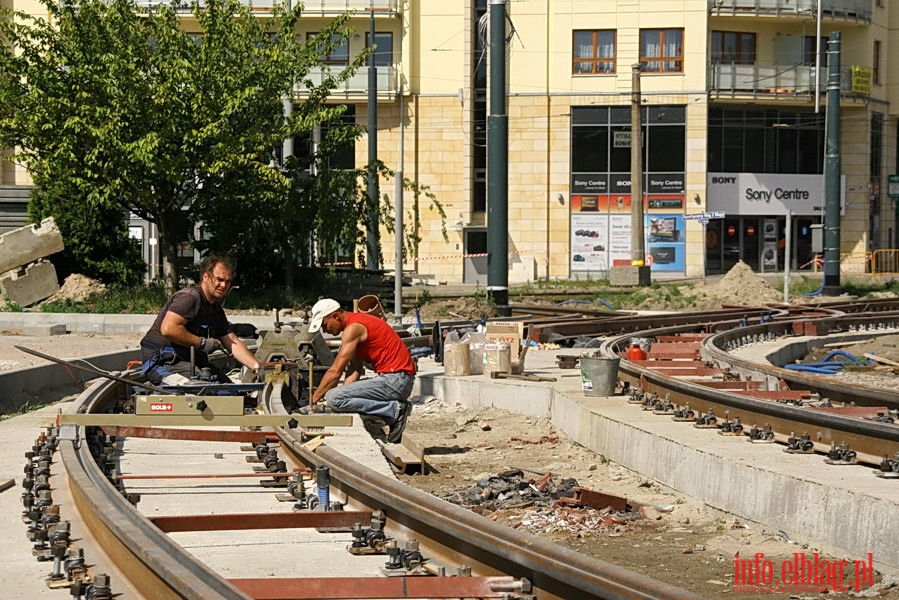 Zamknicie trakcji tramwajowej w zwizku z przebudow ul. Grota Roweckiego, fot. 10