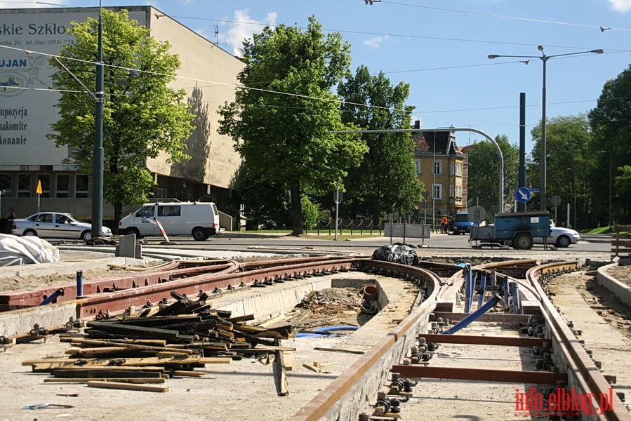 Zamknicie trakcji tramwajowej w zwizku z przebudow ul. Grota Roweckiego, fot. 11