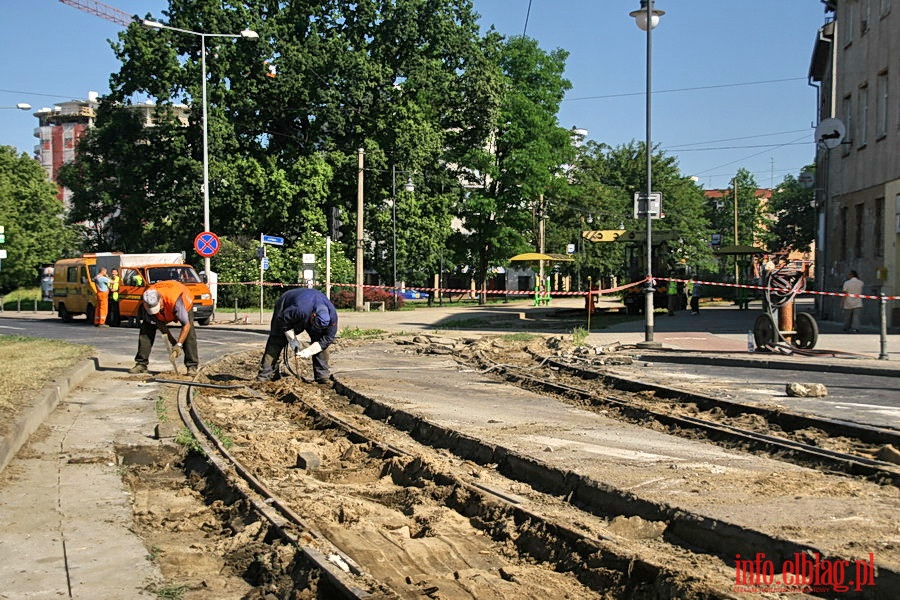 Remont wyeksploatowanych ukw torowych w rejonie Placu Grunwaldzkiego, fot. 6