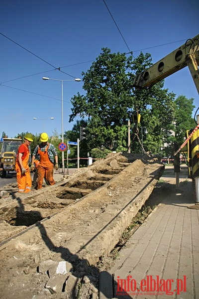 Remont wyeksploatowanych ukw torowych w rejonie Placu Grunwaldzkiego, fot. 13