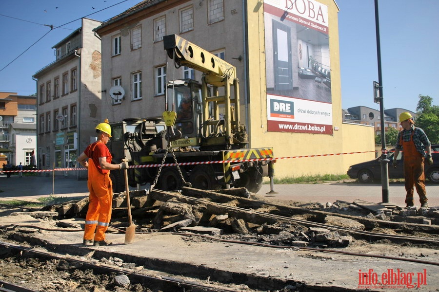 Remont wyeksploatowanych ukw torowych w rejonie Placu Grunwaldzkiego, fot. 16