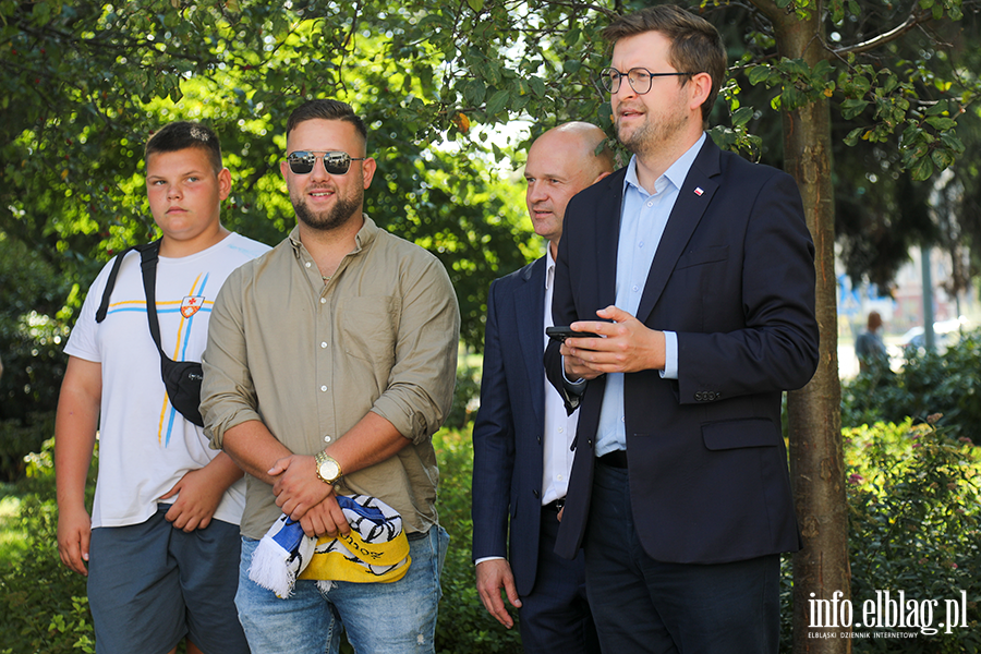 Manifestacja kibicw przed Ratuszem oraz Atrakcje dla dzieci w Parku Planty, fot. 31